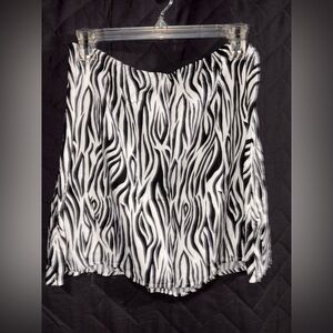 Zebra Print Skirt